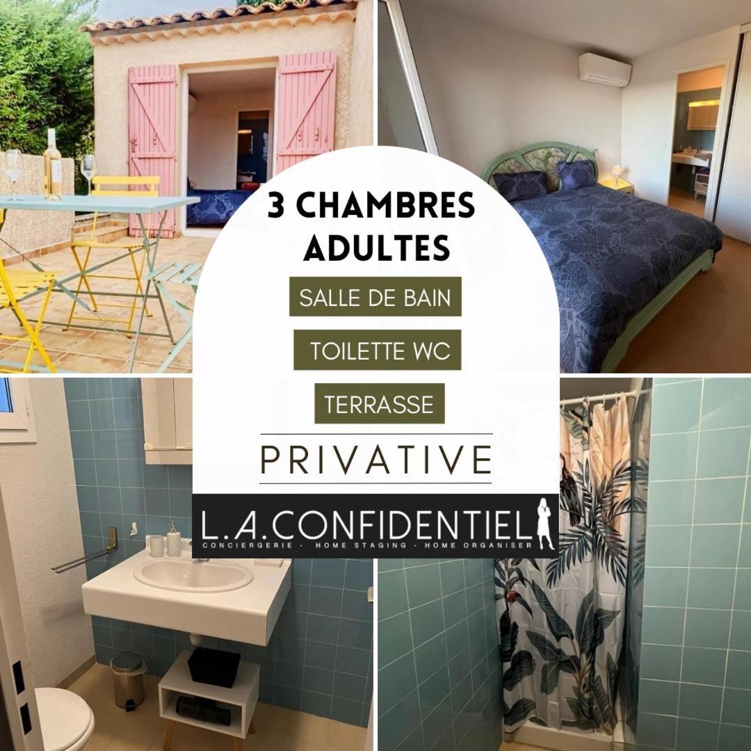 10 A 12 Pers Famille Amateurs Randonnee Boulouris Panorama Saint Raphael Tennis Piscine Partage Exterior photo